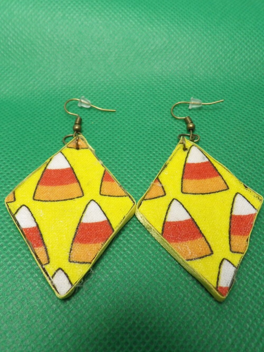 Handcrafted Halloween Candy Corn Earrings 907G2